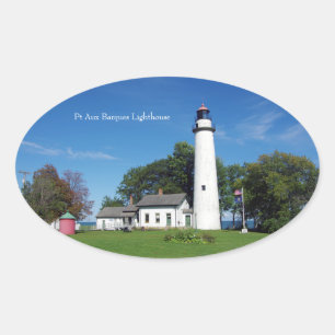 De sticker van de Vuurtoren van de Barken van PT