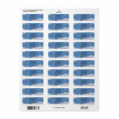 De Sticker van het AchtergrondAdres van het Adres  (Full Sheet)