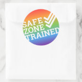 de Sticker van het safe zone project "trainde" (Tas)