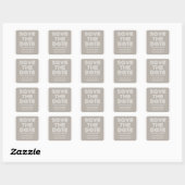 De Stickers Datum opslaan, beige (Vel)