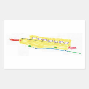 De stickers van de Bus van de school