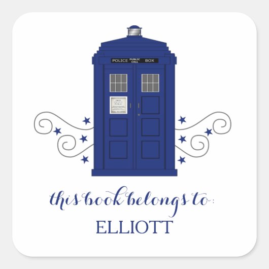 De Stickers van de Politiedoos zwemmen (Voorkant)