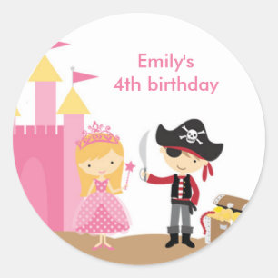 De Stickers van de Prinses en van de Piraat van de