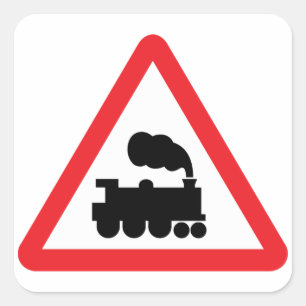 De Stickers van de Verkeersteken van de trein