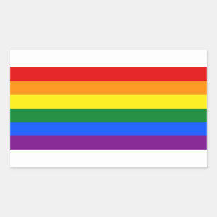 De Stickers van de Vlag van de regenboog