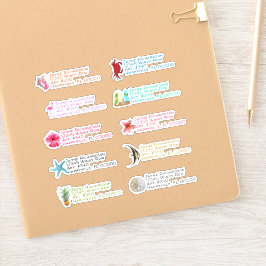 De Stickers van het Adres van de Terugkeer van de 