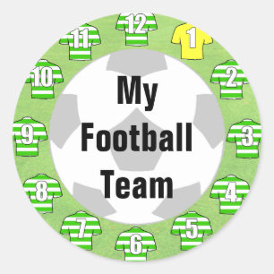 De Stickers van het Team van het football met Groe