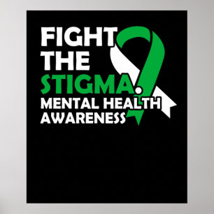 De Stigma bestrijden. Bewustmaking van de geesteli Poster