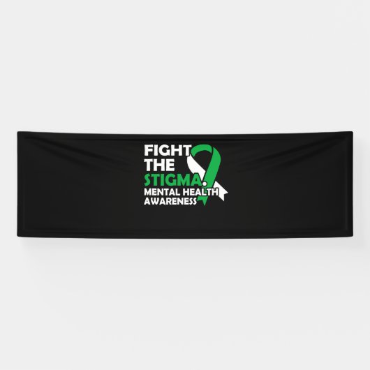 De Stigma bestrijden. Bewustmaking van de geesteli Spandoek (Horizontaal)