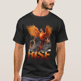 De stijgende Feniks Vogel Mythisch Wezen die Opsta T-shirt
