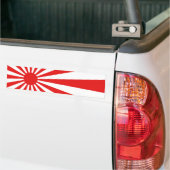 De stijgende zonvlag bumpersticker (Op Truck)