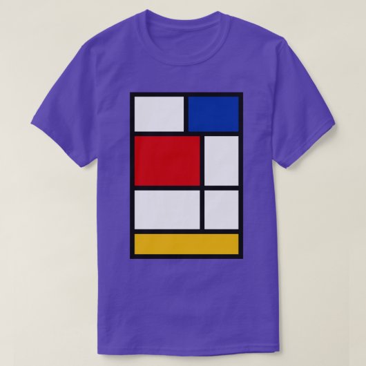 De Stijl 1 Mondrian Inspired T-shirt (Design voorkant)