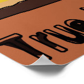 De  Stijl Fake Cinema Ruimte, geeft tekst uit Poster (Hoek)