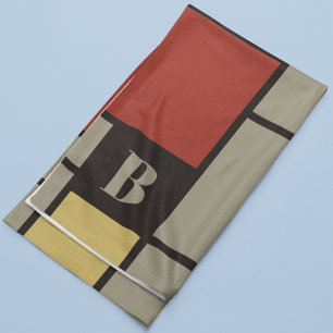 De Stijl inspireerde primair gekleurde vierkanten  Fleece Deken