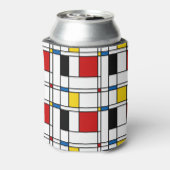 De Stijl Pattern Blikjeskoeler (Blikje Achterkant)