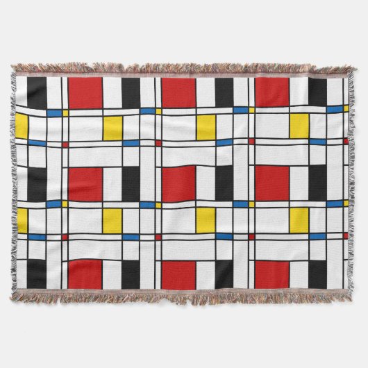 De Stijl Pattern Deken (Voorkant)