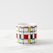 De Stijl Pattern Espresso Kop (Voorkant)