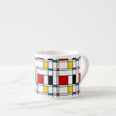 De Stijl Pattern Espresso Kop (Voorkant rechts)