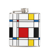 De Stijl Pattern Heupfles (Voorkant)