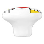 De Stijl Pattern Keramische Knop (Zijkant)