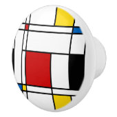 De Stijl Pattern Keramische Knop (Rechts)