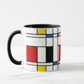 De Stijl Pattern Mok (Links)