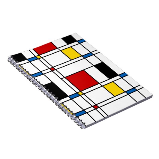 De Stijl Pattern Notitieboek (Rechterzijde)