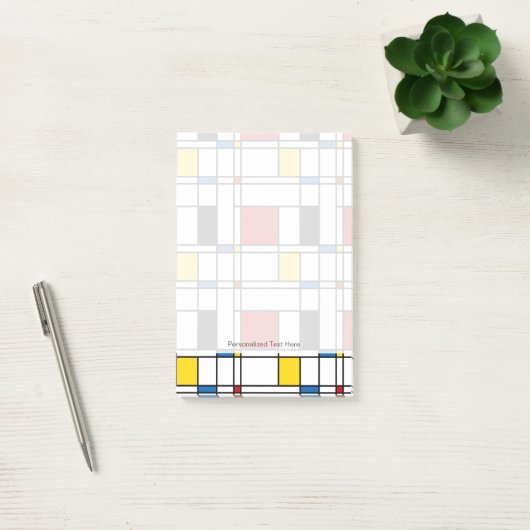 De Stijl Pattern Post-it® Notes (Kantoor)