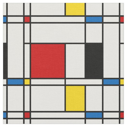 De Stijl Pattern Stof (Close Up)