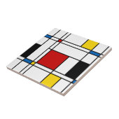 De Stijl Pattern Tegeltje (Zijkant)