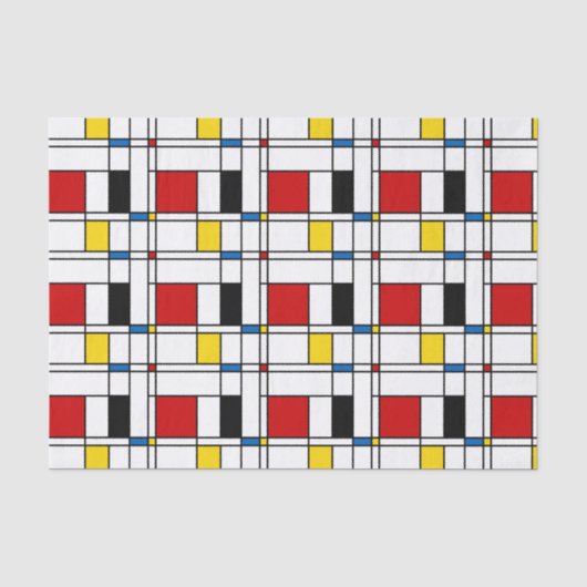 De Stijl Pattern Tissuepapier (Voorkant)
