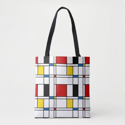 De Stijl Pattern Tote Bag (Voorkant)