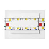 De Stijl Pattern Uitnodigingen Wikkel (Voorkant Voorbeeld)