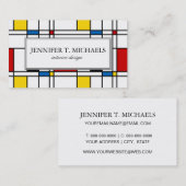 De Stijl Pattern Visitekaartje (Voorkant / Achterkant)