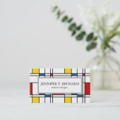 De Stijl Pattern Visitekaartje (Staand voorkant)