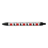 De Stijl Pattern Zwarte Inkt Pen (Voorkant)