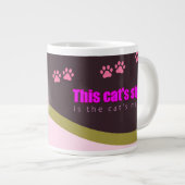 De stijl van deze kat is miauw extra grote beker (Voorkant rechts)