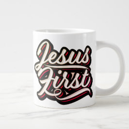 De stijl van Jesus First 70 Extra Grote Beker