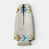 De  stijl van Rustic Bride Flesjeskoeler (Achterkant)