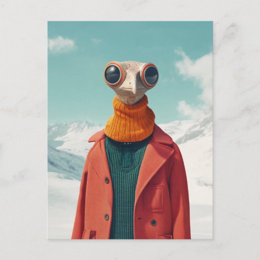 De stijlvolle Avian Adventurer Briefkaart (Voorkant)