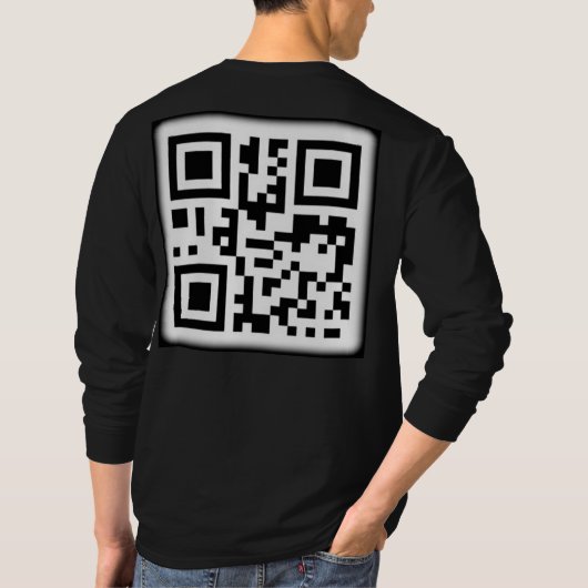 De stijlvolle QR-code T-Shirt (Achterkant)