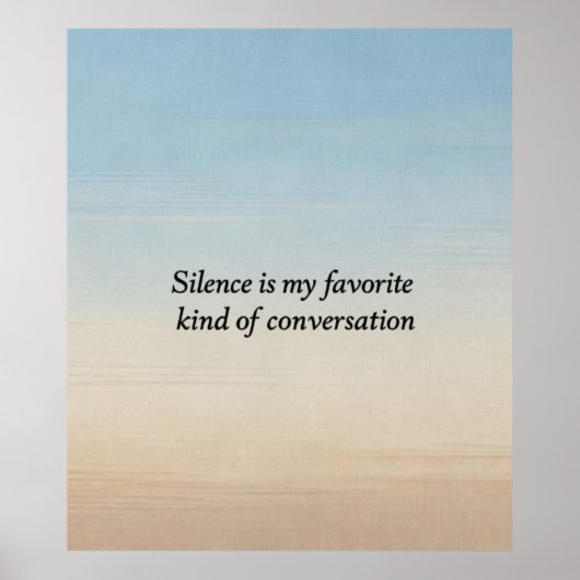De Stille Conversatie Poster (Voorkant)