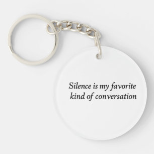 De Stille Conversatie Sleutelhanger