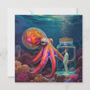 "De Stille Gevangene van de Oceaan" – Octopus Port Feestdagenkaart
