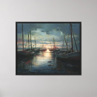De stille haven canvas afdruk