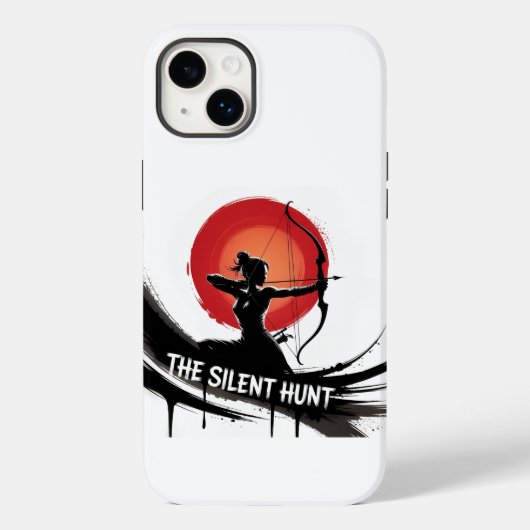 De stille jacht - Archer Silhouette Case-Mate iPhone Case (Achterkant)