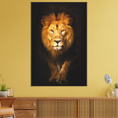 De stille koning canvas afdruk (Insitu (Woonkamer))