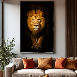 De stille koning canvas afdruk