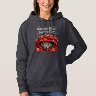 De Stille & Stijve: Russische Blauwe Ninja Kat Hoodie