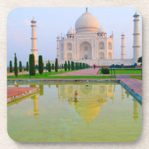 De stille vredige Wereldberoemde Taj Mahal bij Drankjes Onderzetter